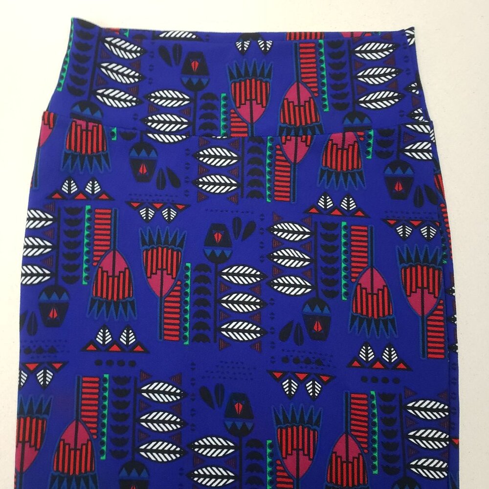 LulaRoe Women's Purple Knee-Length Cassie Skirt Sz M EXCELLENT CONDITION!!! - Picture 4 of 4